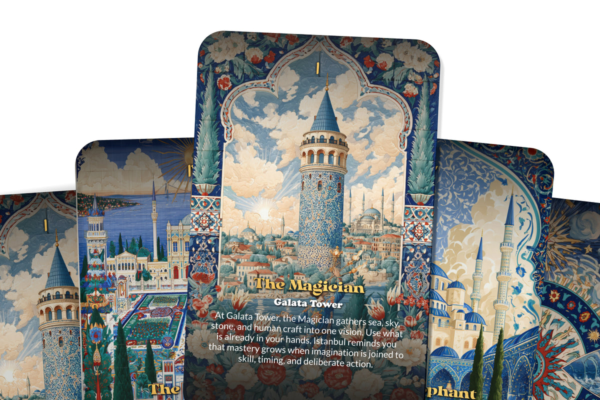 The Tarot of Istanbul – A Bosphorus Mysticism Tarot Deck – 22 Tarot Cards – Where East Meets West