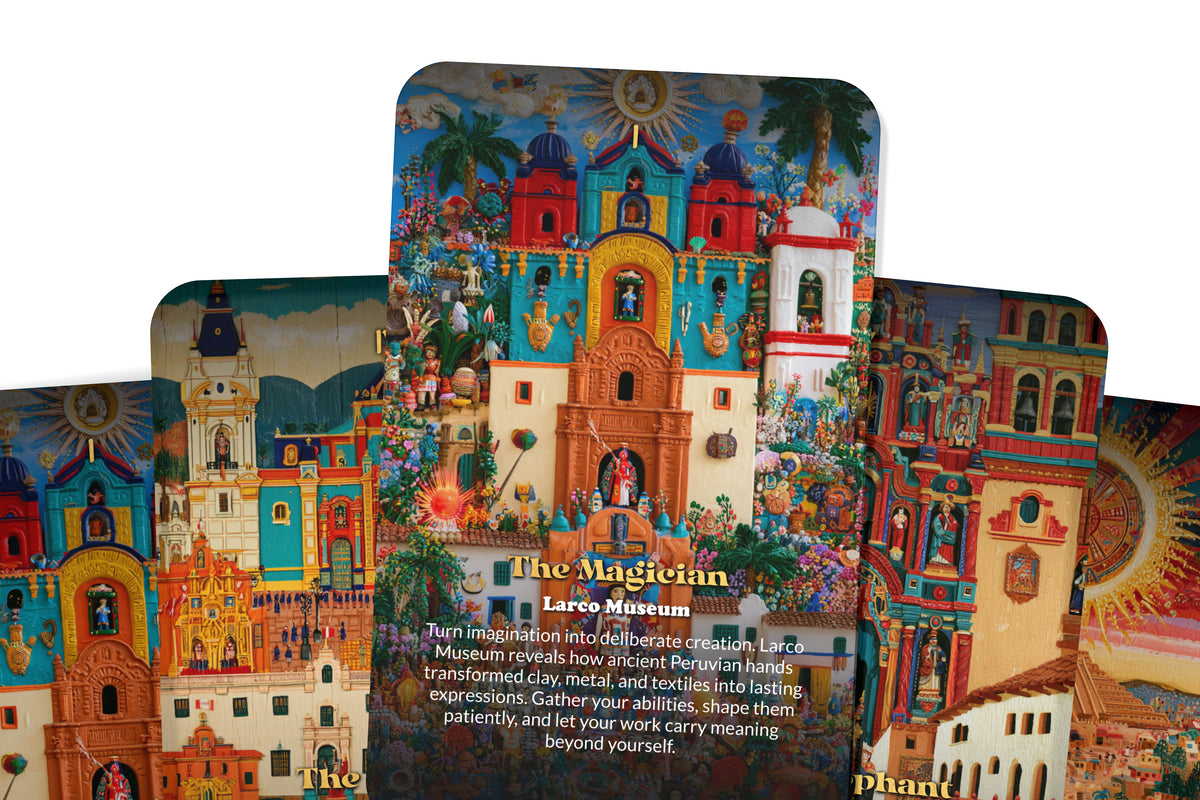 The Tarot of Lima – A Peruvian Heritage Tarot Deck – 22 Tarot Cards – Coastal Mysteries and Andean Ancestral Wisdom