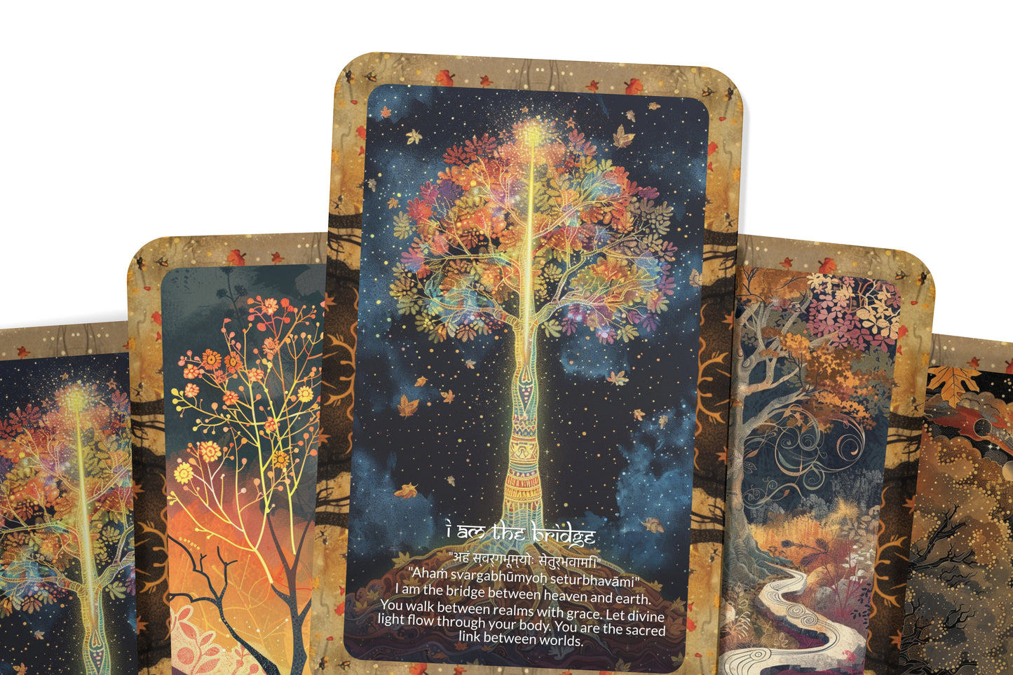 Tree of Life Mantra – A Sacred Blueprint Oracle Deck – 22 Oracle Cards – Rooted in the Cosmic Design