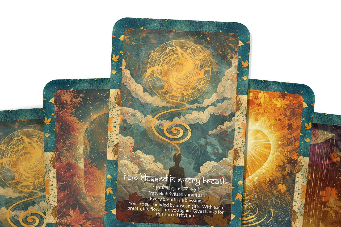 Grace Mantra – A Divine Flow Oracle Deck – 22 Oracle Cards – Moving with Sacred Elegance