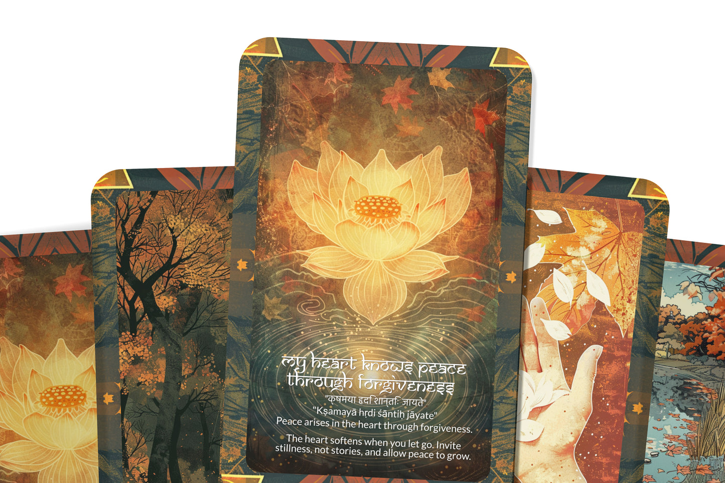 Forgiveness Mantra – A Heart Healing Oracle Deck – 22 Oracle Cards – Release, Renew, and Liberate