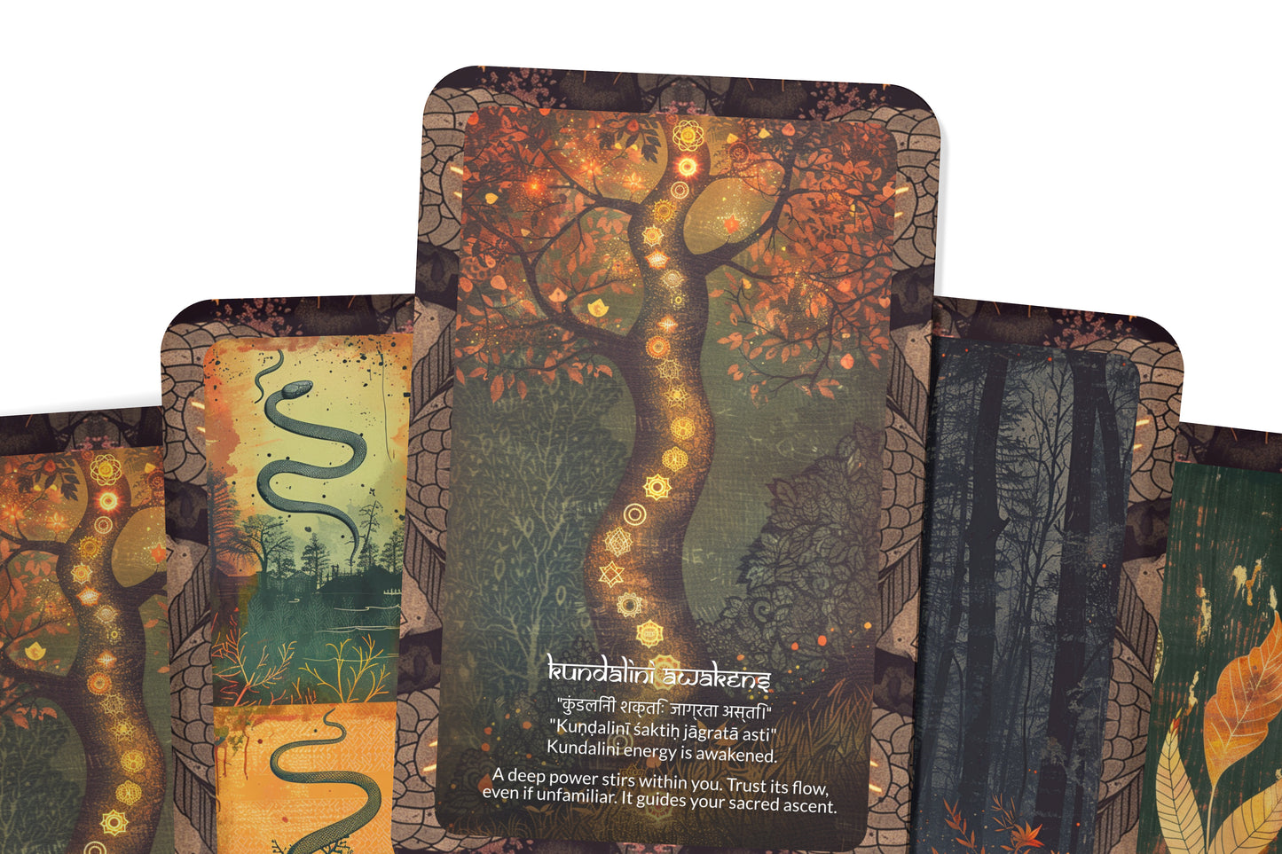 Snake Serpent Mantra – A Kundalini Awakening Oracle Deck – 22 Oracle Cards – Transformation Through Sacred Power