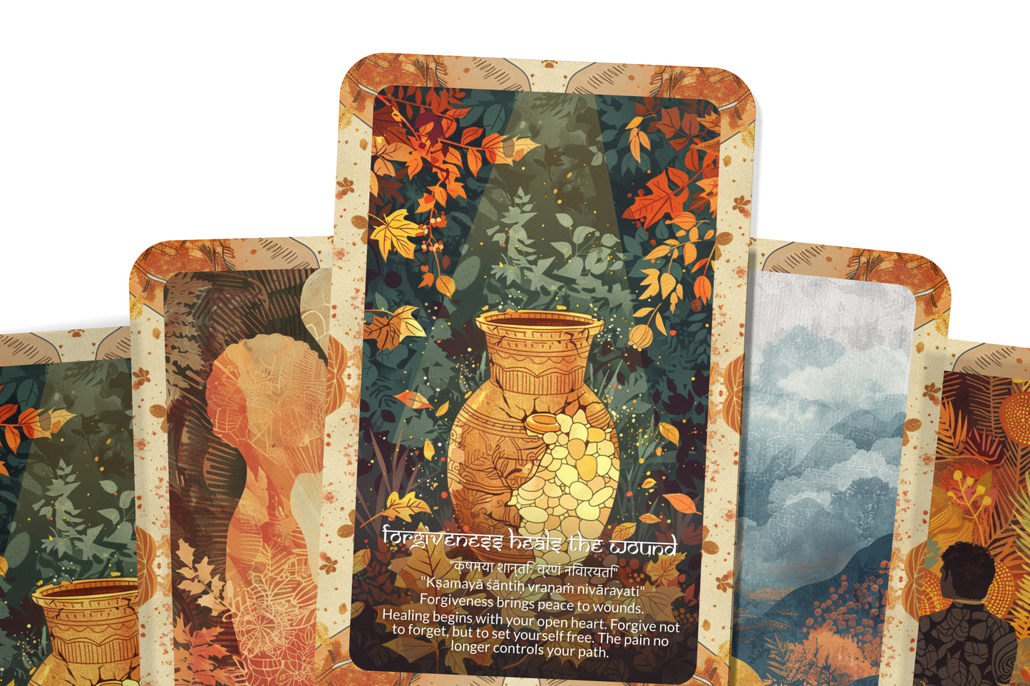 Reconciliation Mantra – A Heart Mending Oracle Deck – 22 Oracle Cards – Healing Through Forgiveness