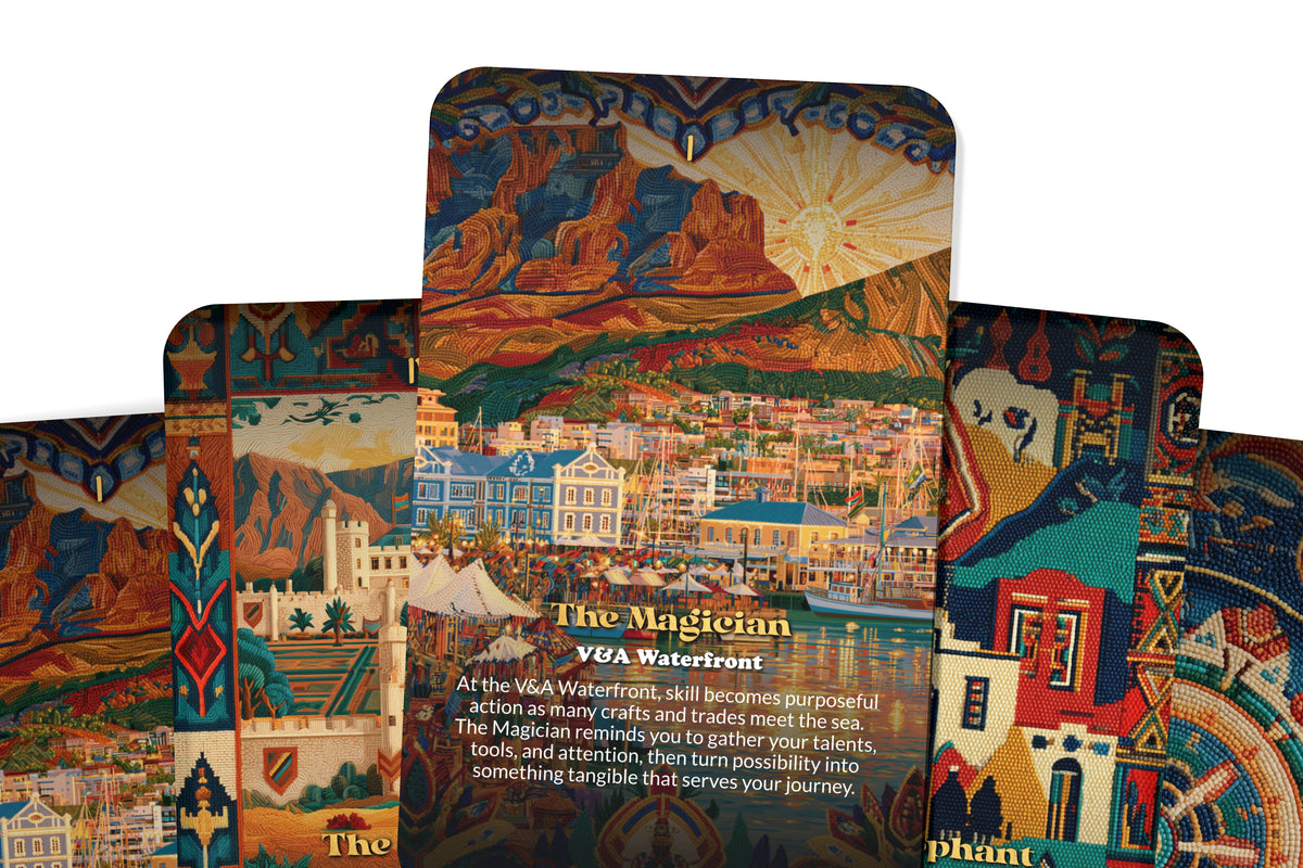 The Tarot of Cape Town – A Mountain and Ocean Tarot Deck – 22 Tarot Cards – Spirit of Table Mountain and the Sea
