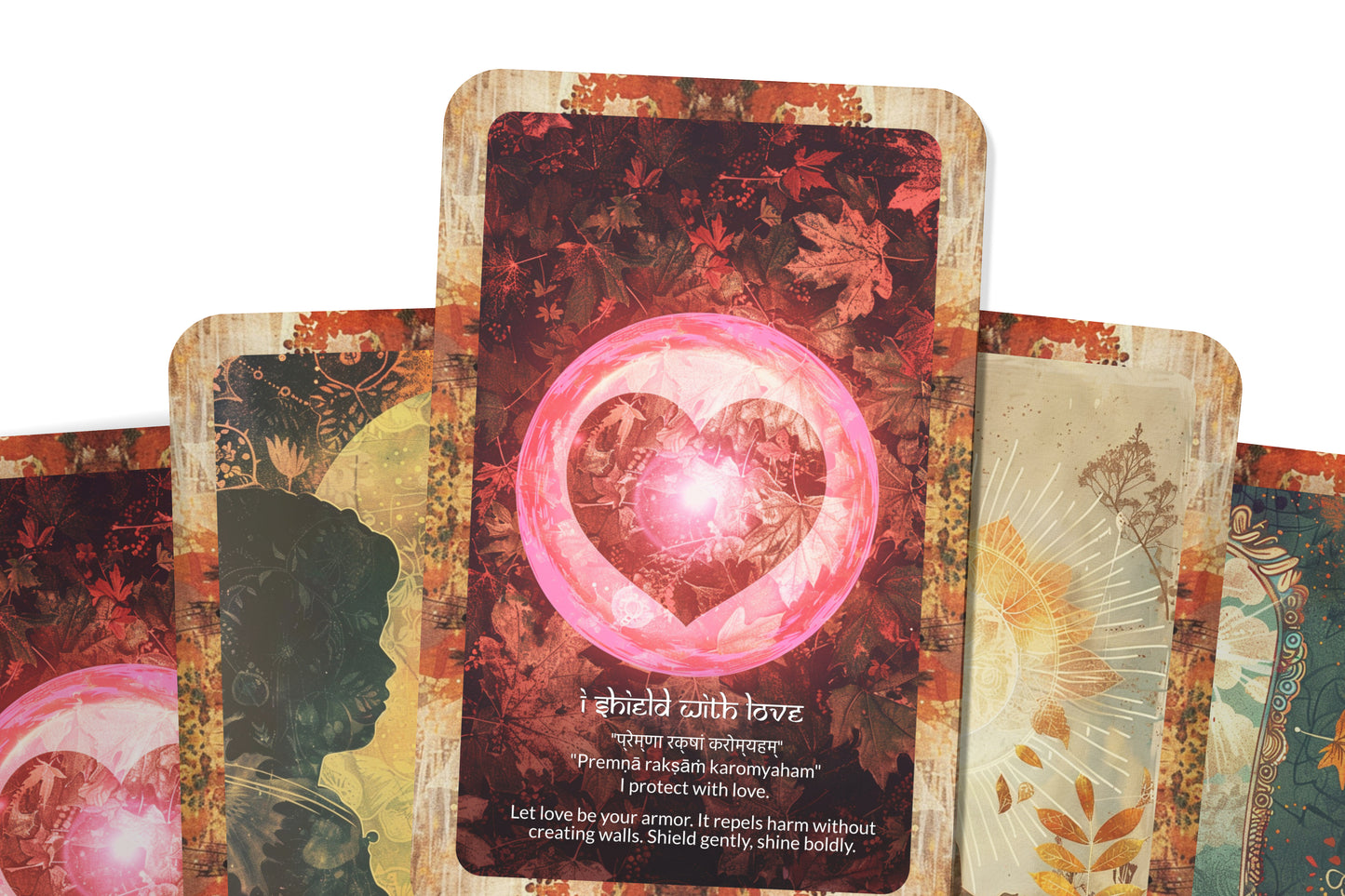 Mirror Shield Mantra – A Psychic Protection Oracle Deck – 22 Oracle Cards – Reflect, Deflect, Empower