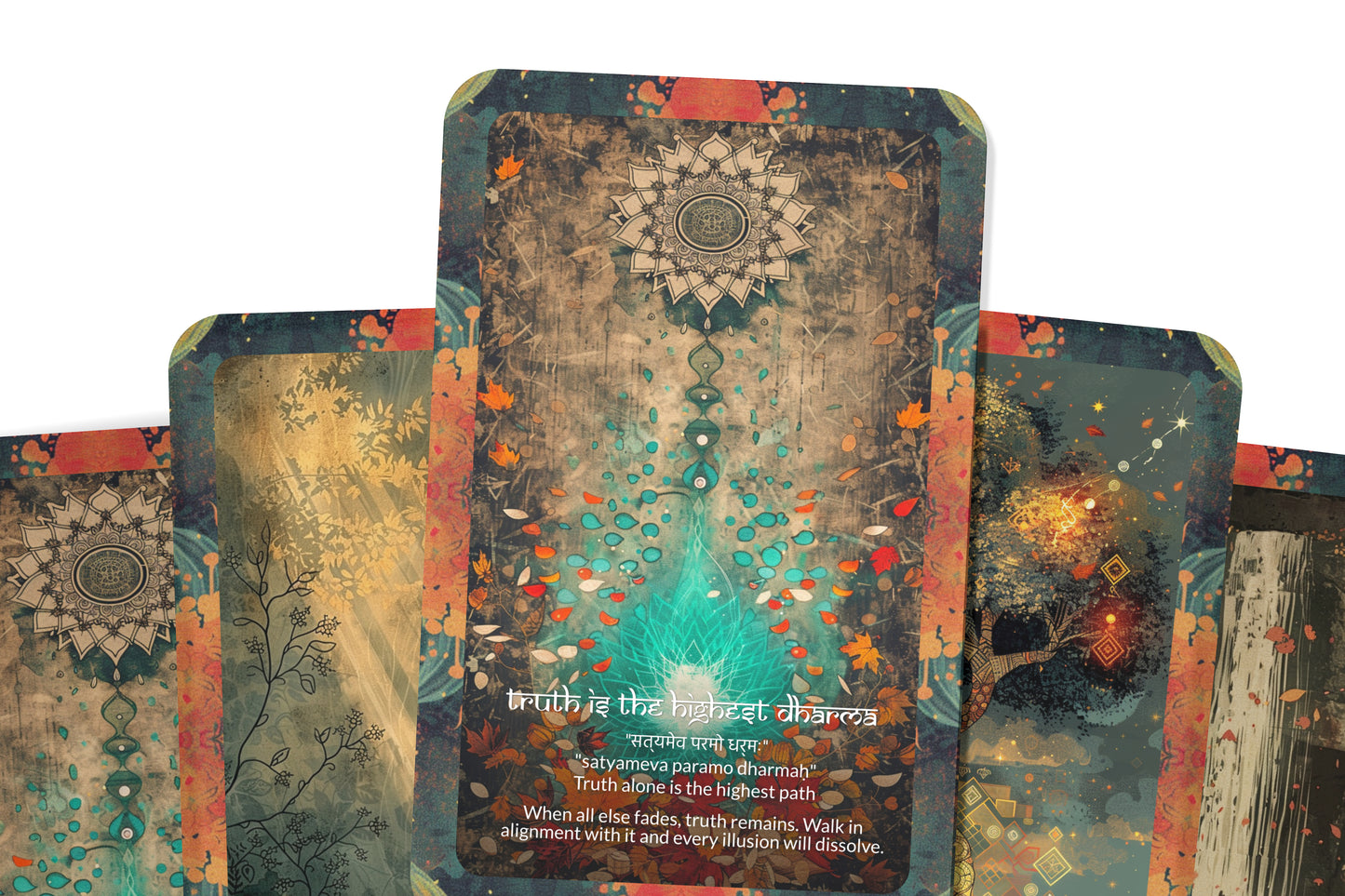 Truth Mantra – A Soul Integrity Oracle Deck – 22 Oracle Cards – Speak, Live, and Be Your Truth