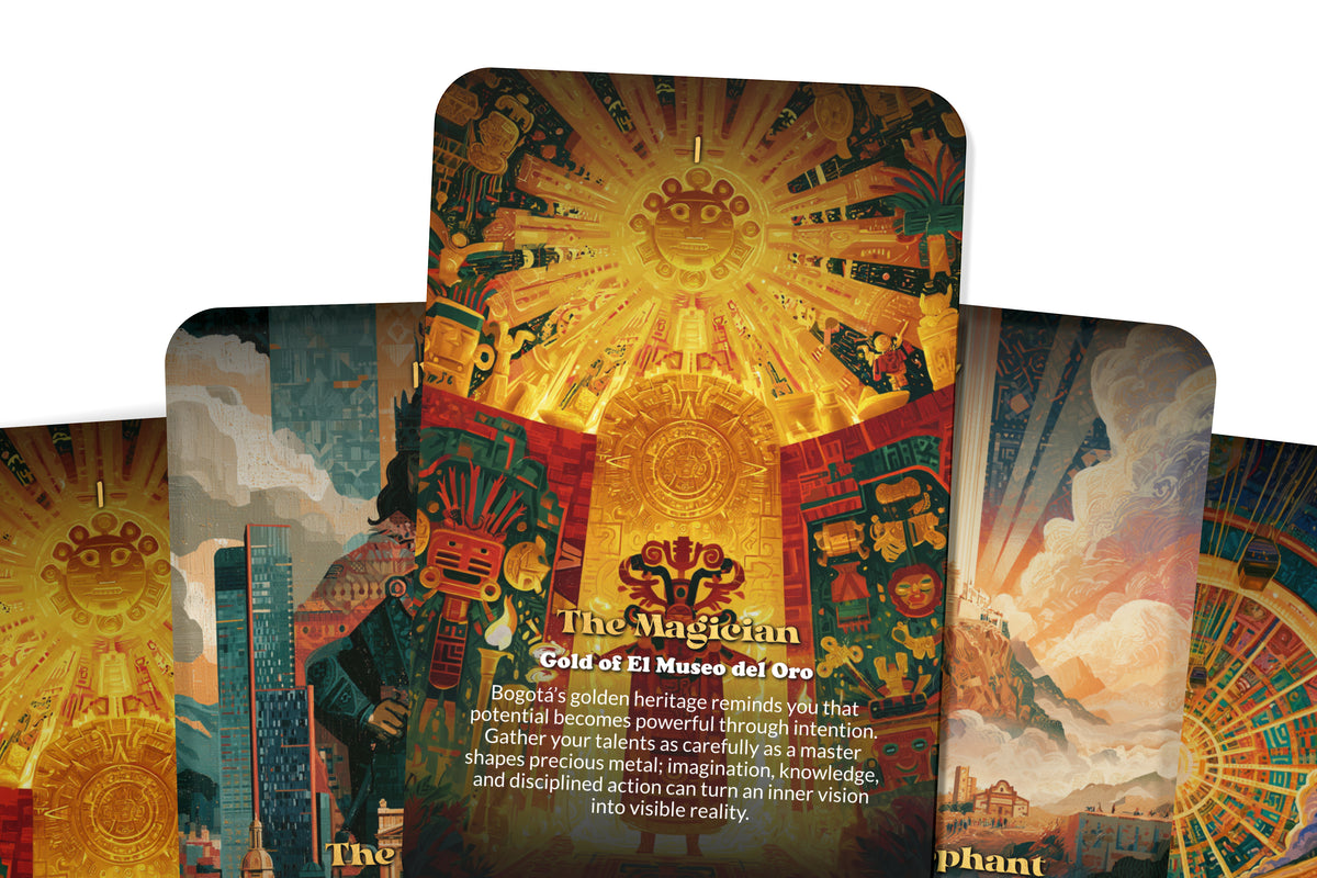 The Tarot of Bogotá – An Andean Heritage Tarot Deck – 22 Tarot Cards – Mysteries of Colombia’s Mountain Capital