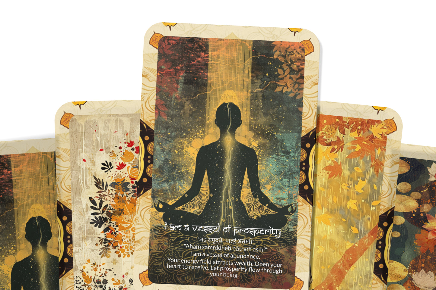 Wealth Mantra – An Abundance Oracle Deck – 22 Oracle Cards – Prosperity in All Dimensions