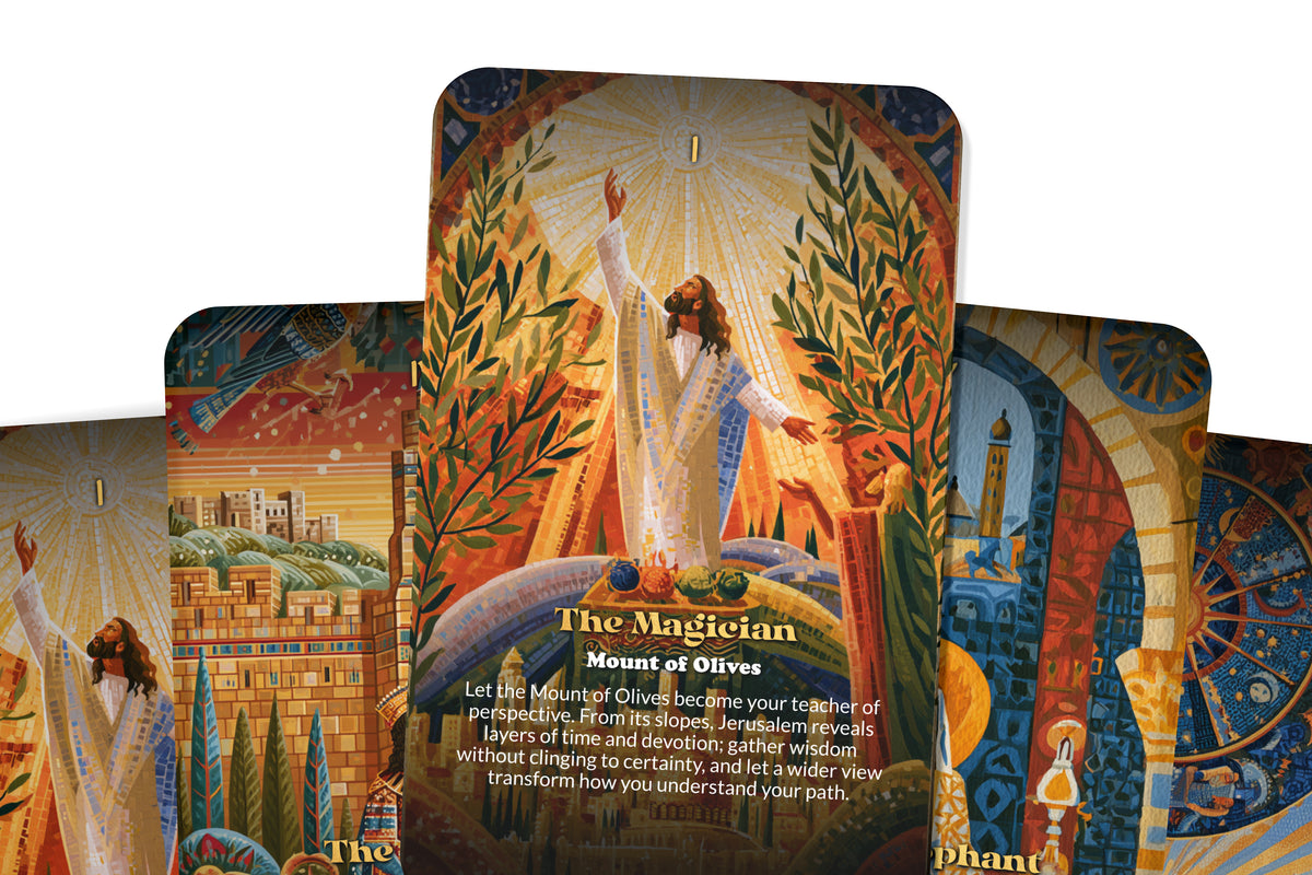The Tarot of Jerusalem – A Sacred City Tarot Deck – 22 Tarot Cards – Ancient Faiths and Spiritual Heritage