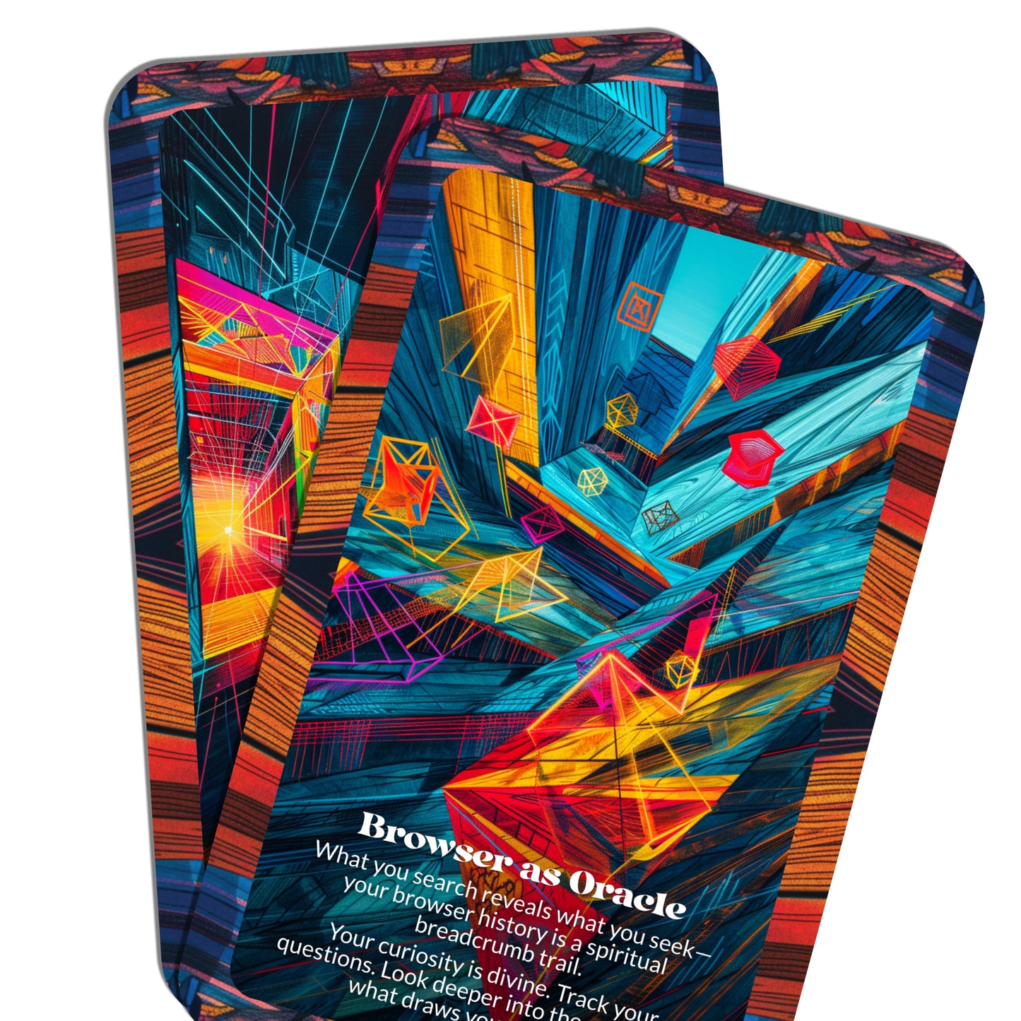 Screens & Symbols – A Digital Divination Oracle Deck – 22 Oracle Cards – Scroll Through the Sacred Code