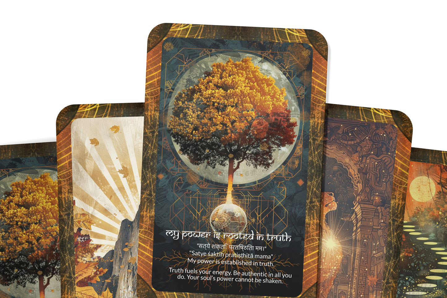 Power Mantra – An Inner Strength Oracle Deck – 22 Oracle Cards – Claiming Your Sacred Authority