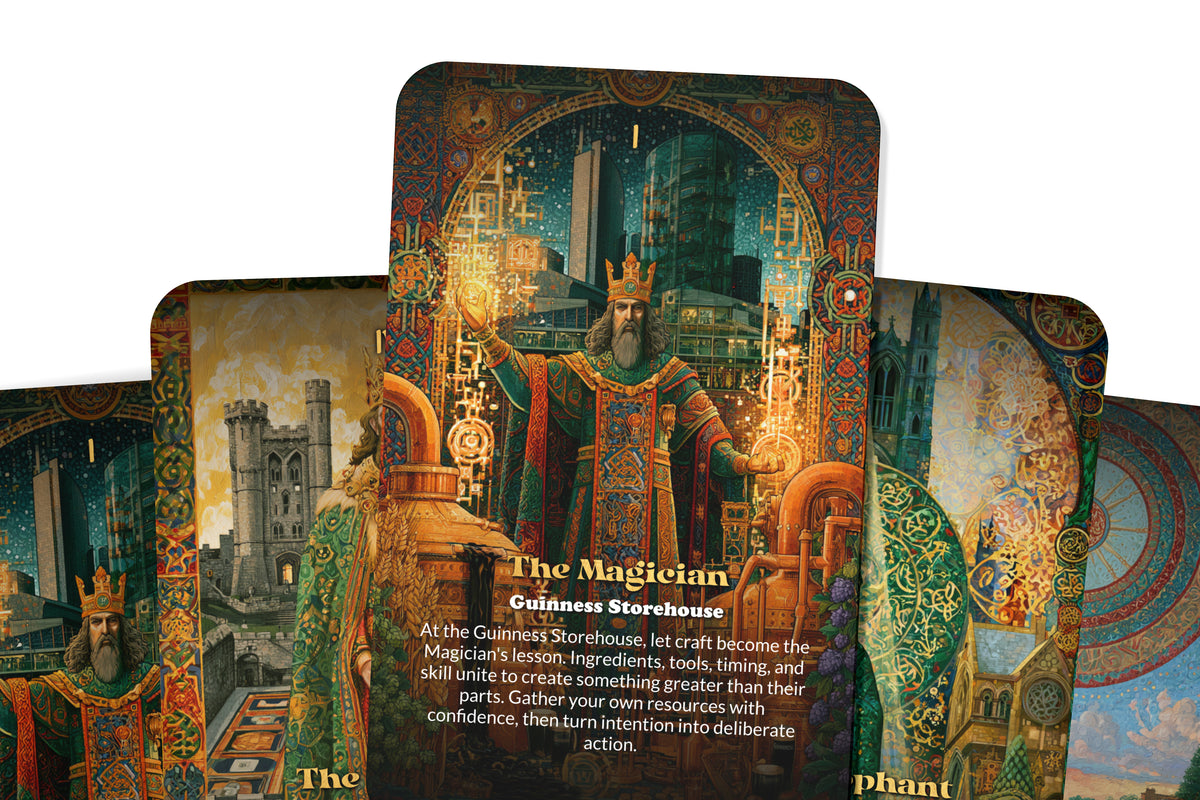 The Tarot of Dublin – A Celtic Spirit Tarot Deck – 22 Tarot Cards – Legends, Literature, and Emerald Isle Mysticism