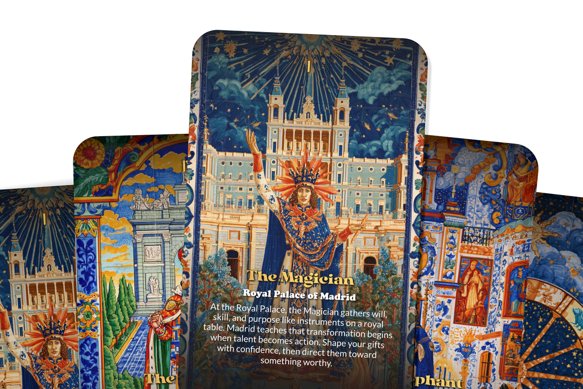 The Tarot of Madrid – A Spanish Spirit Tarot Deck – 22 Tarot Cards – Royal Heritage, Art, and Passion