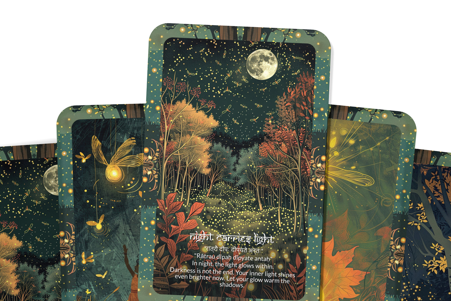 Firefly Mantra (Inner Spark) – A Light Within Oracle Deck – 22 Oracle Cards – Illuminating the Darkness