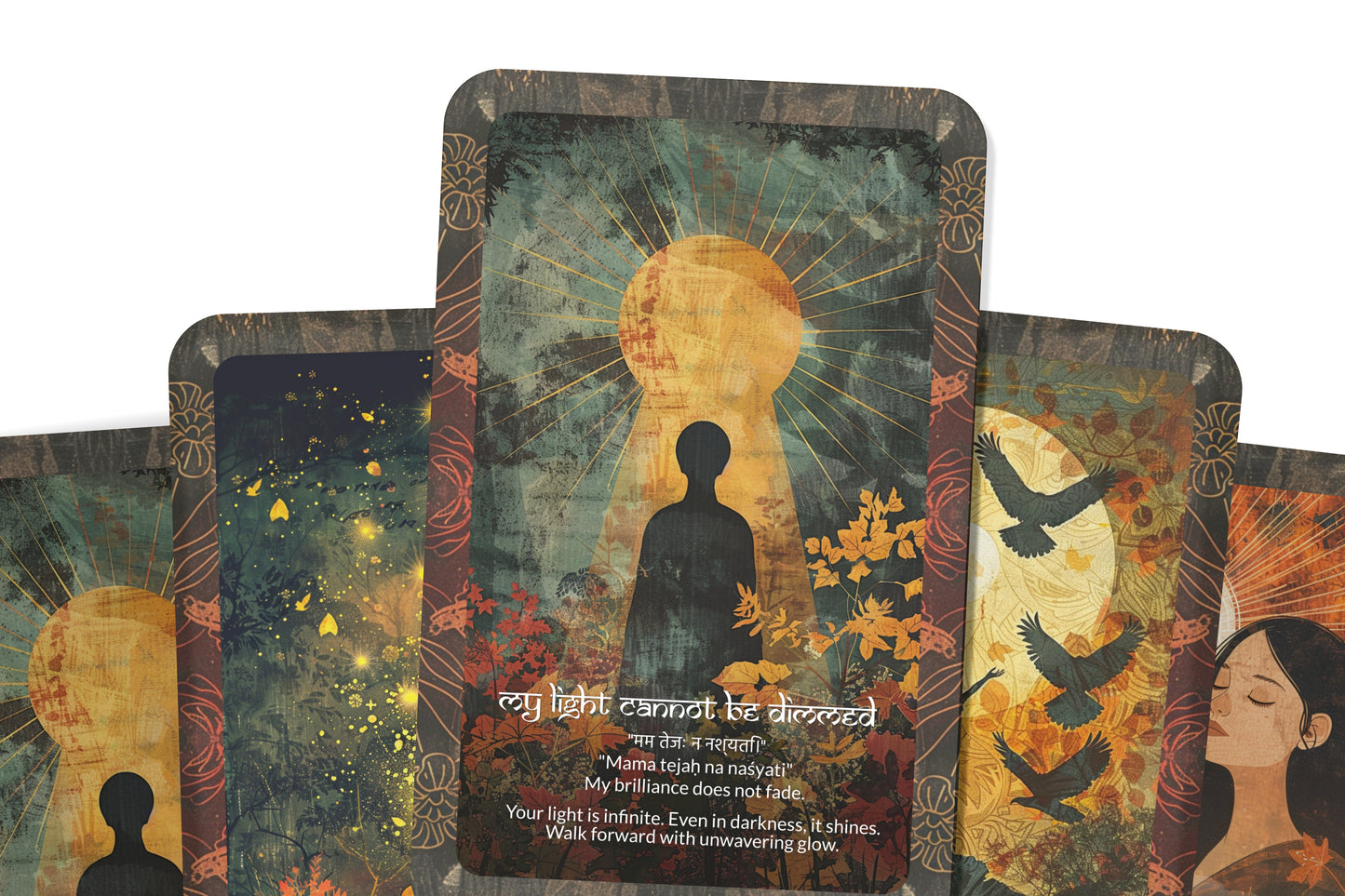 Empowerment Mantra – A Soul Strength Oracle Deck – 22 Oracle Cards – Rise into Your Full Potential