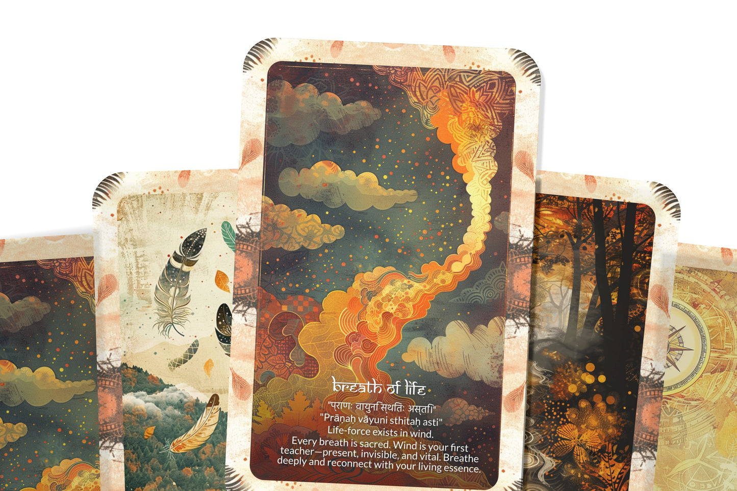 Wind Mantra – A Clarity Oracle Deck – 22 Oracle Cards – Messages from the Air Element