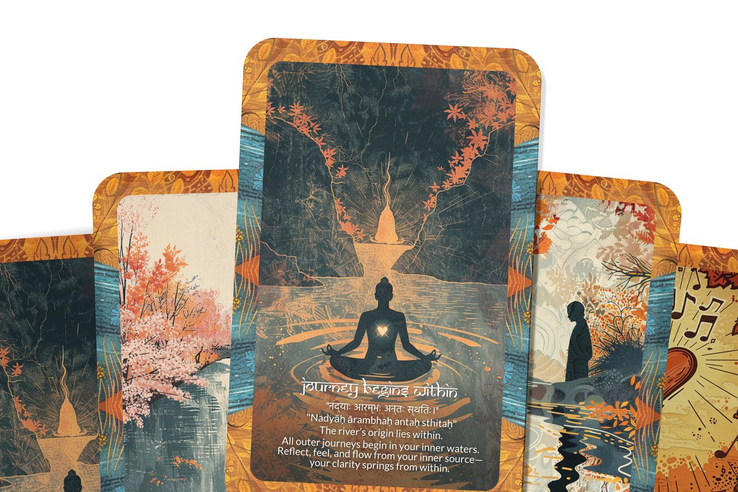 River Mantra – A Flow Oracle Deck – 22 Oracle Cards – Trusting the Current of Life