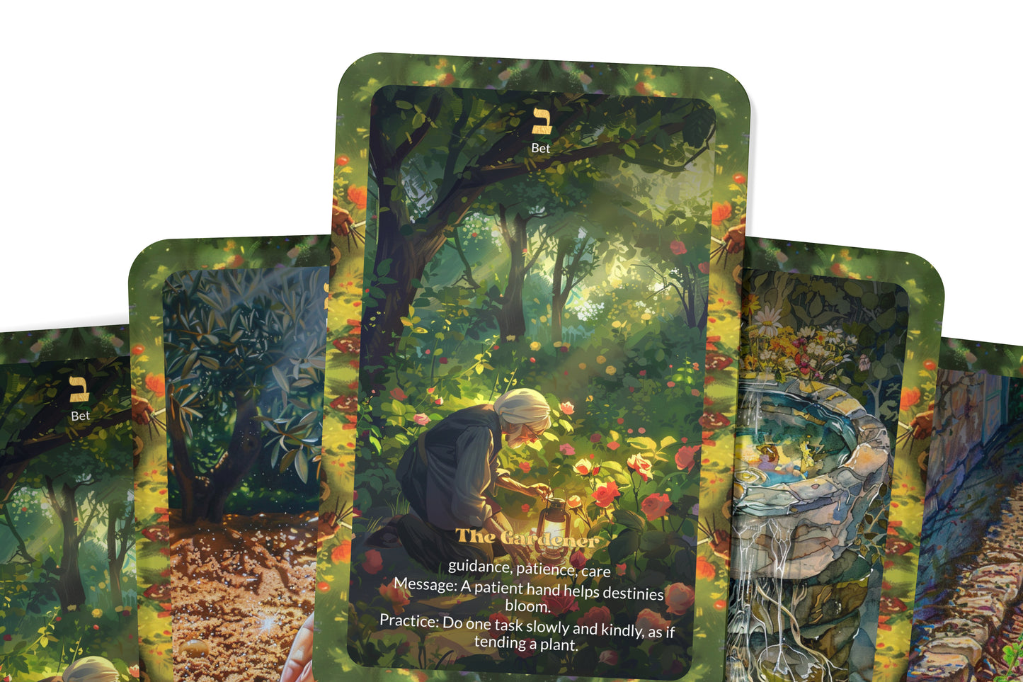 The Garden of the Souls Oracle – 22 Oracle Cards – Walk Among Living Teachings