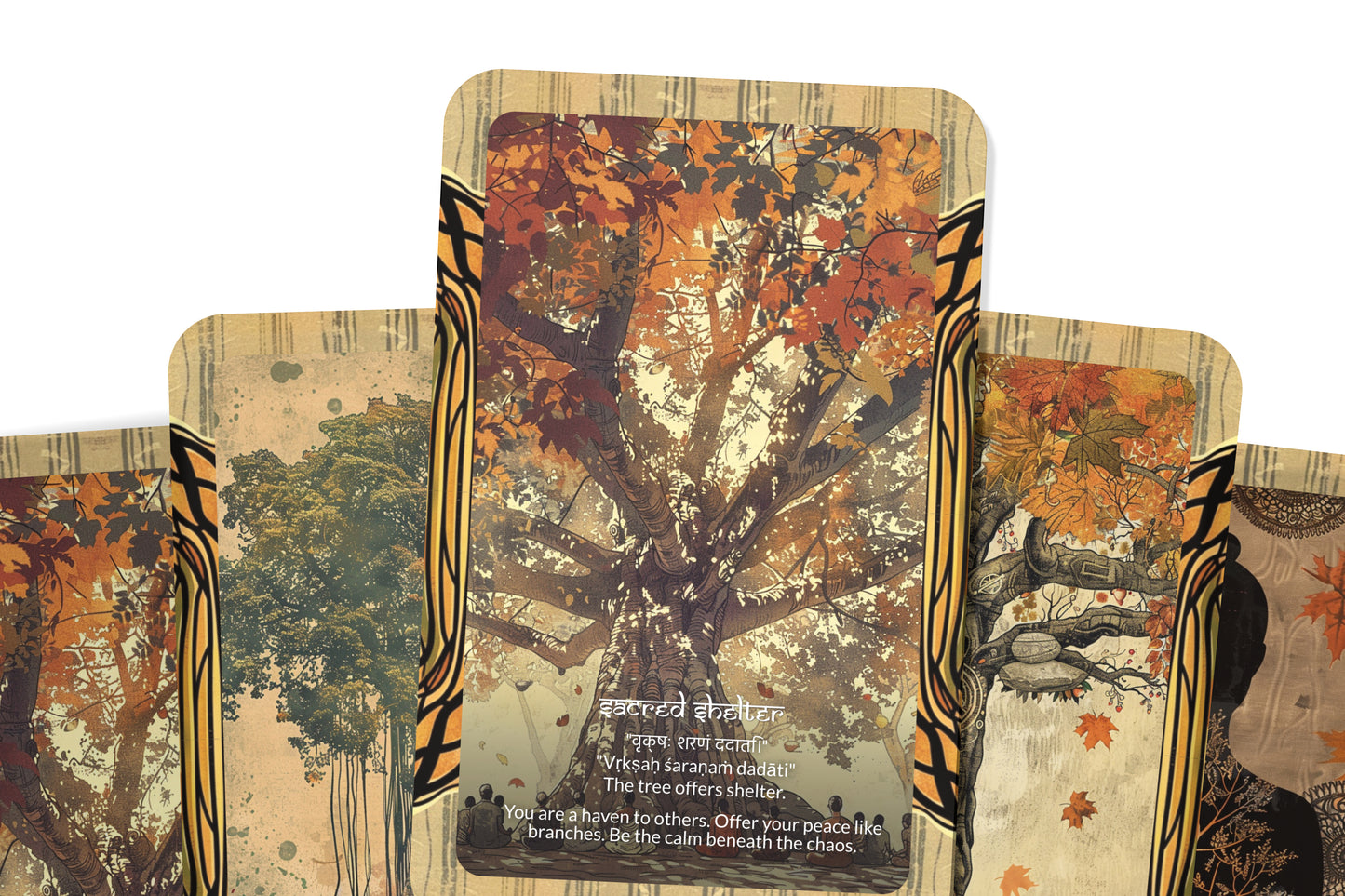 Banyan Tree Mantra – A Sacred Tree Oracle Deck – 22 Oracle Cards – Rooted in Eternal Wisdom