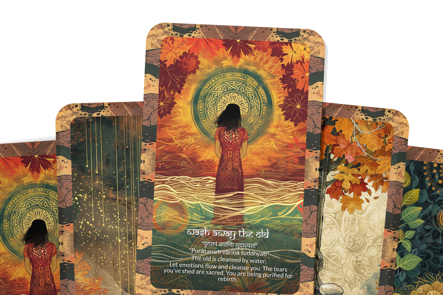 Renewal Mantra – A Soul Revival Oracle Deck – 22 Oracle Cards – Begin Again with Inner Light