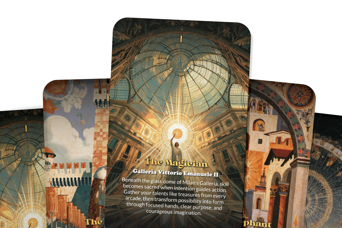 The Tarot of Milan – An Italian Art Tarot Deck – 22 Tarot Cards – Fashion, Renaissance Beauty, and Sacred Design