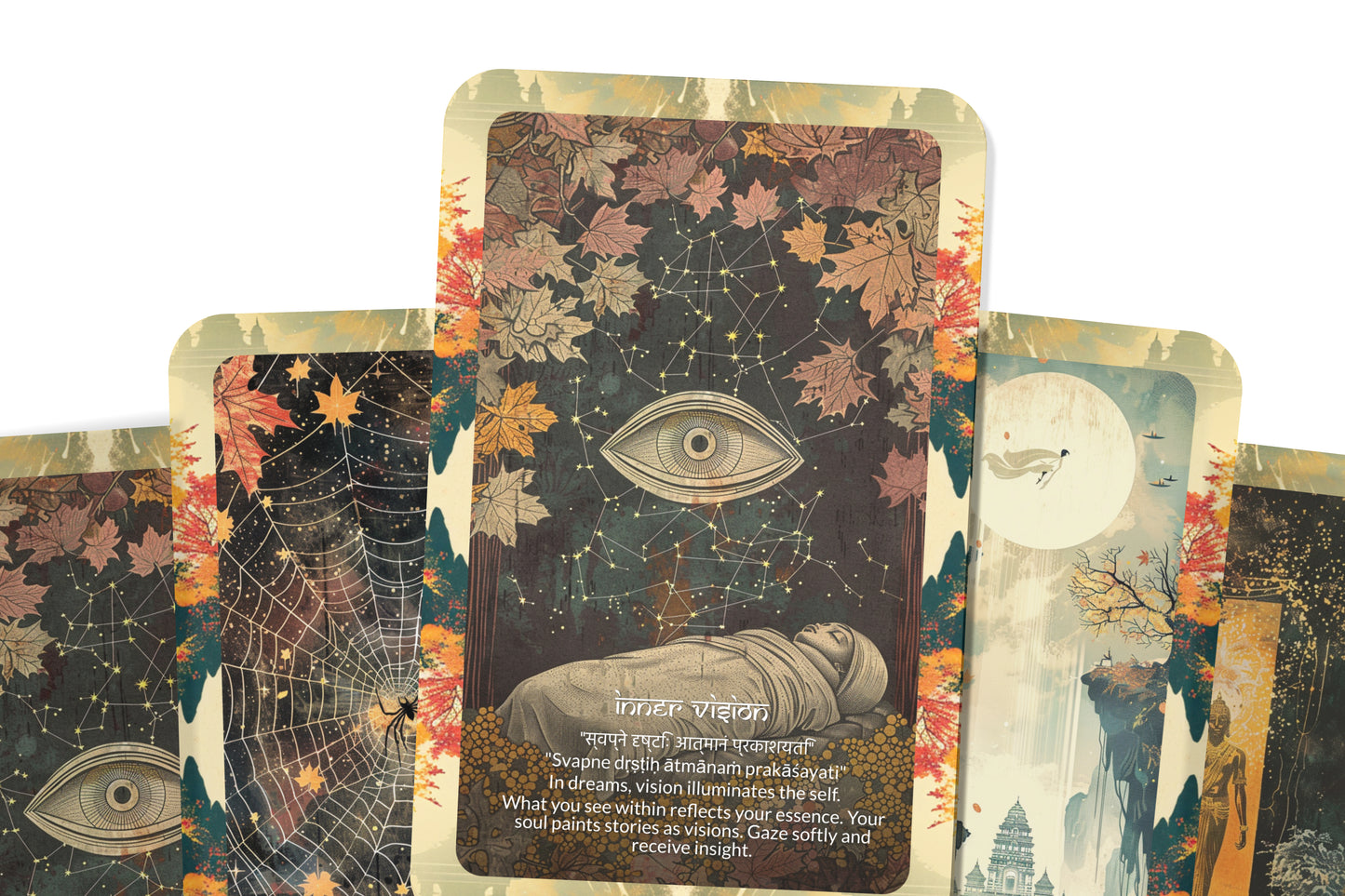 Somnia Mantra – A Dream Realms Oracle Deck – 22 Oracle Cards – Echoes from the Inner Night