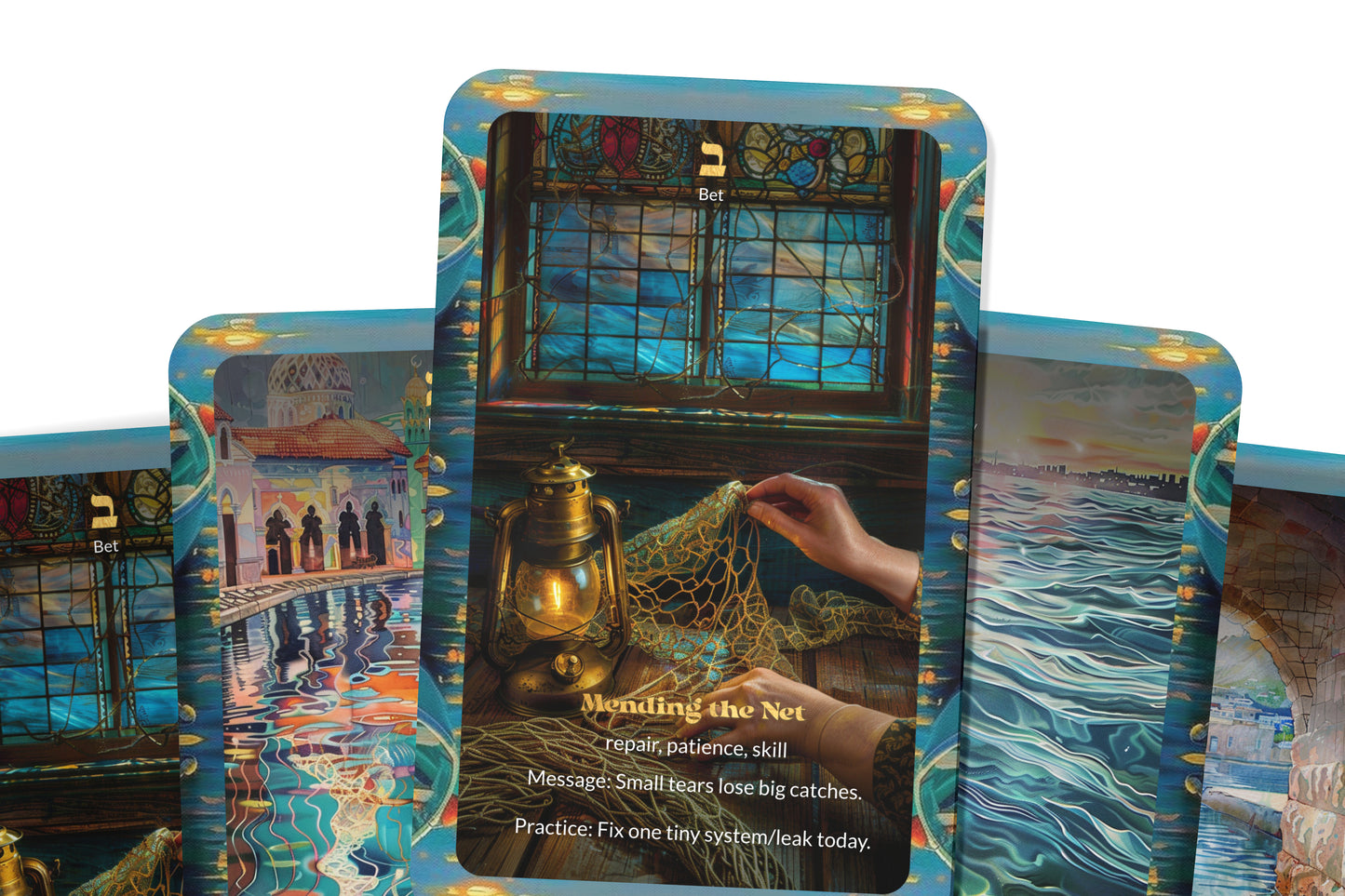 The Fisherman’s Net Oracle – 22 Oracle Cards – Draw Blessings From the Depths
