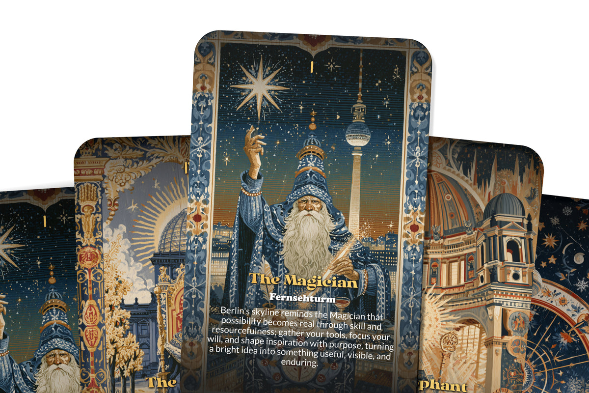 The Tarot of Berlin – A Modern History Tarot Deck – 22 Tarot Cards – Transformation Through Germany’s Cultural Heart