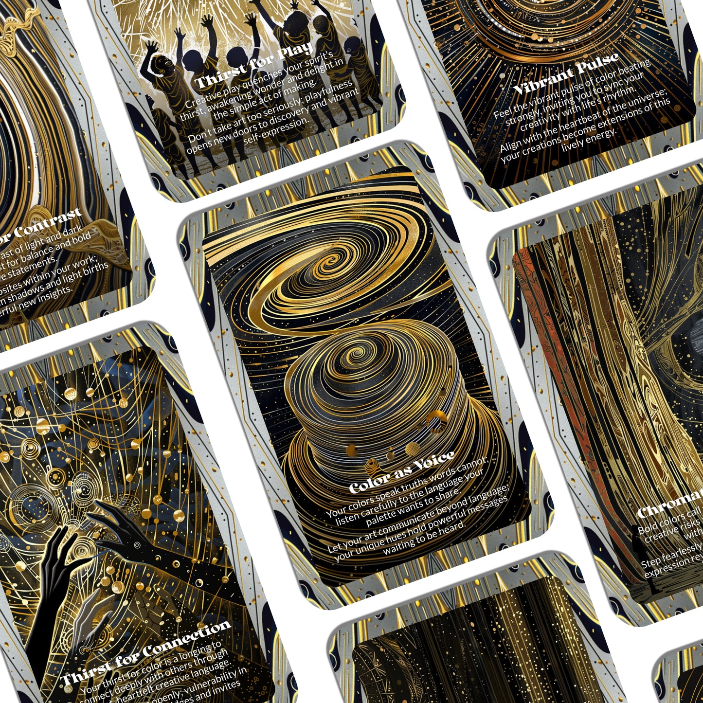 Color Thirst – A Vibrant Expression Oracle Deck – 22 Oracle Cards – Quench Your Craving to Be Seen