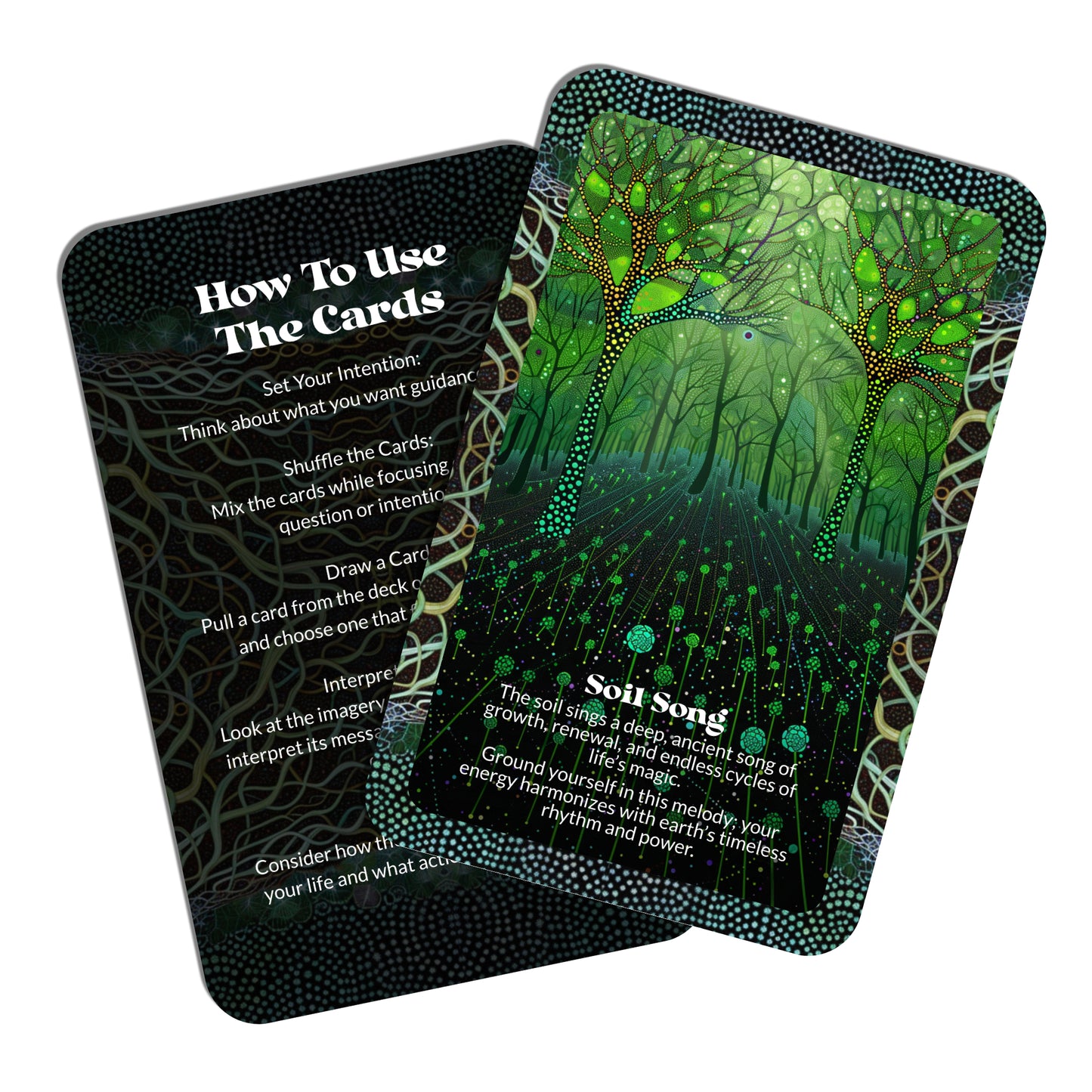 Soil & Spell – A Botanical Energy Work Oracle Deck – 22 Oracle Cards – Grow Magick from the Ground Up