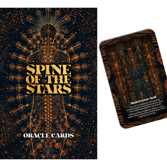 Spine of the Stars – A Galactic Truth Oracle Deck – 22 Oracle Cards – Celestial Alignment Through Inner Knowing