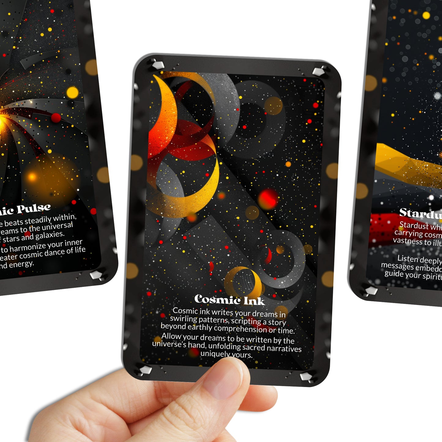 Cosmic Dust Notes – A Galactic Insight Oracle Deck – 22 Oracle Cards – Tiny Messages from Distant Stars