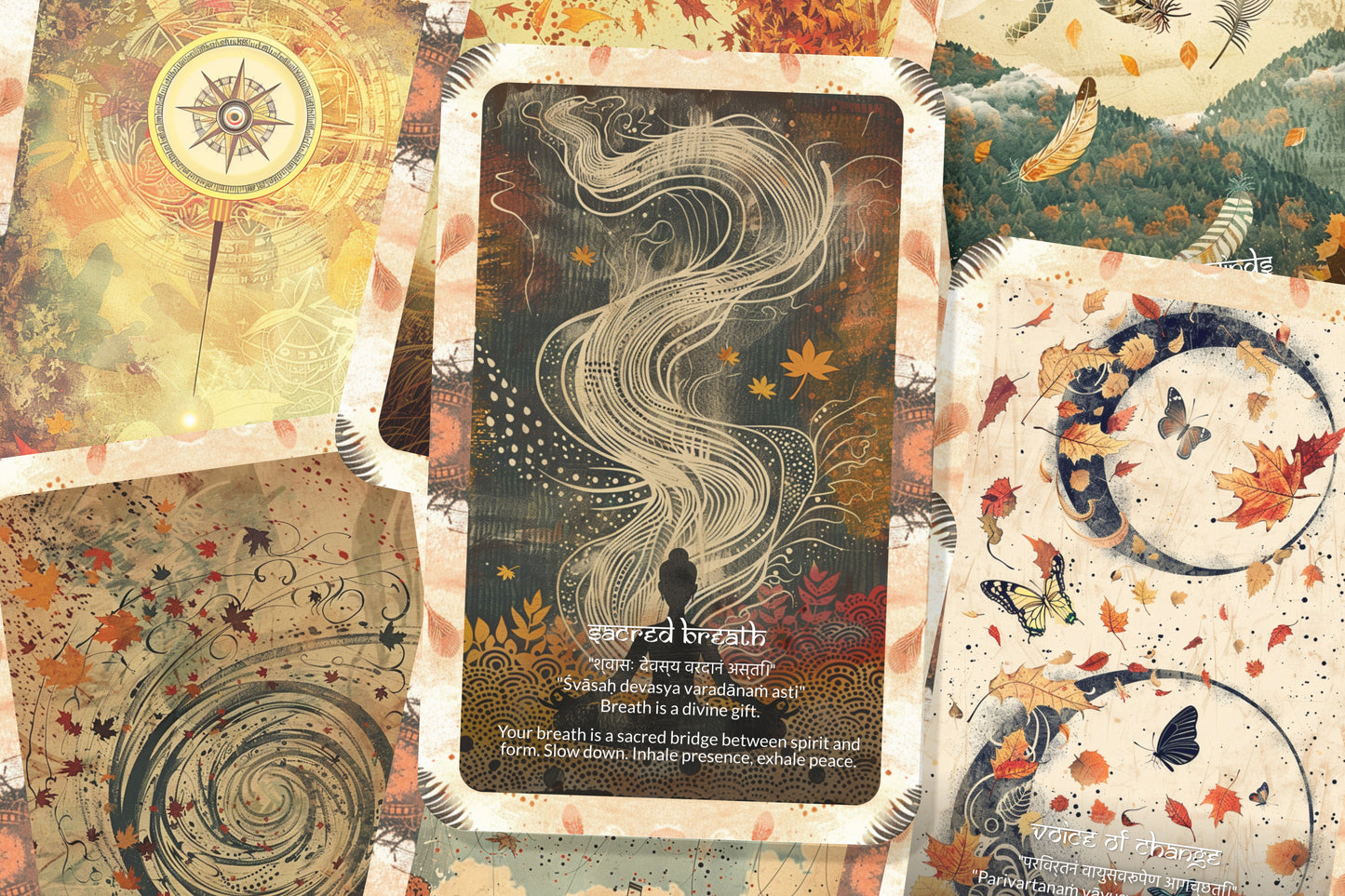 Wind Mantra – A Clarity Oracle Deck – 22 Oracle Cards – Messages from the Air Element