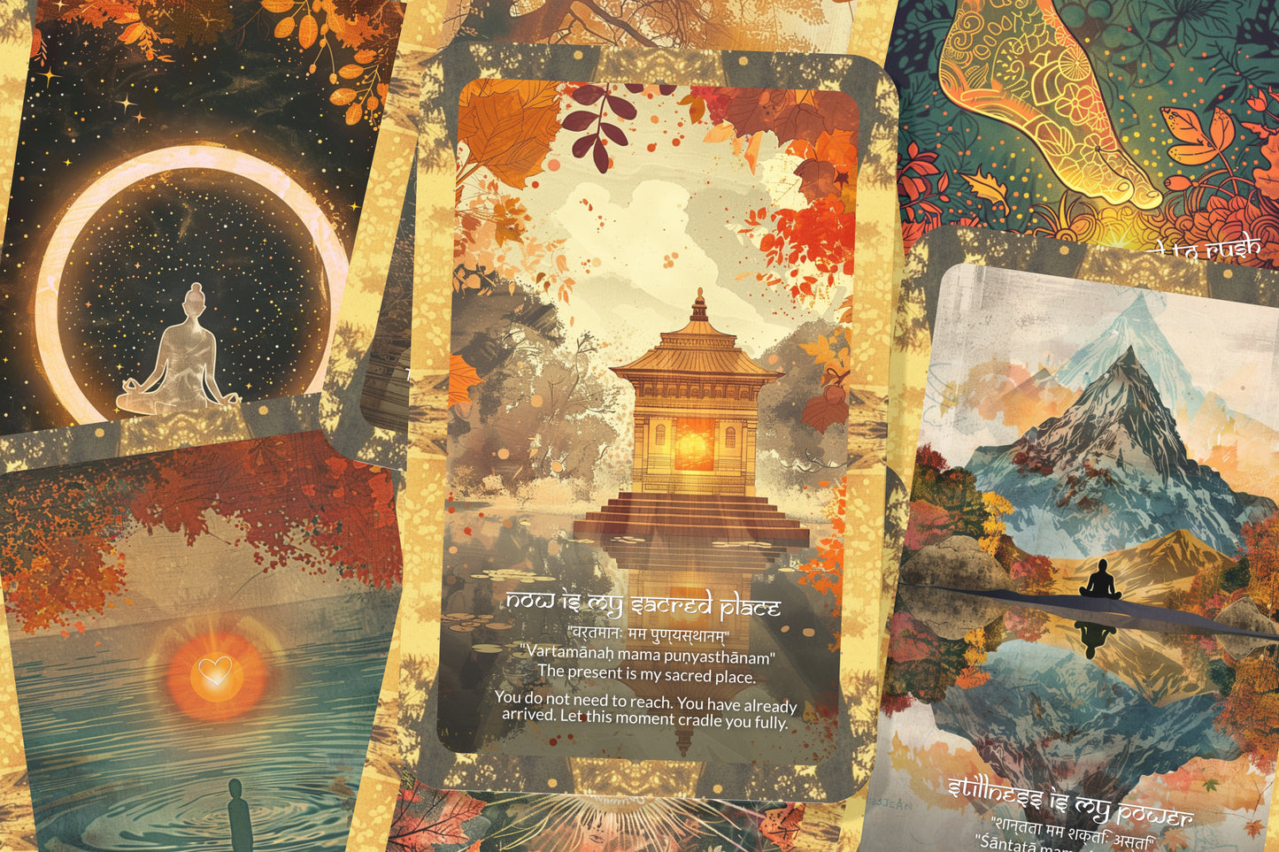 Presence Mantra – A Mindfulness Oracle Deck – 22 Oracle Cards – Living in the Eternal Now