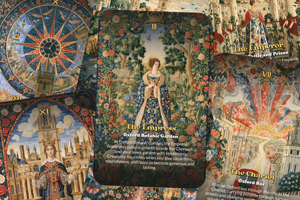 The Tarot of Oxford – An English Scholarly Tarot Deck – 22 Tarot Cards – Ancient Colleges and Timeless Wisdom
