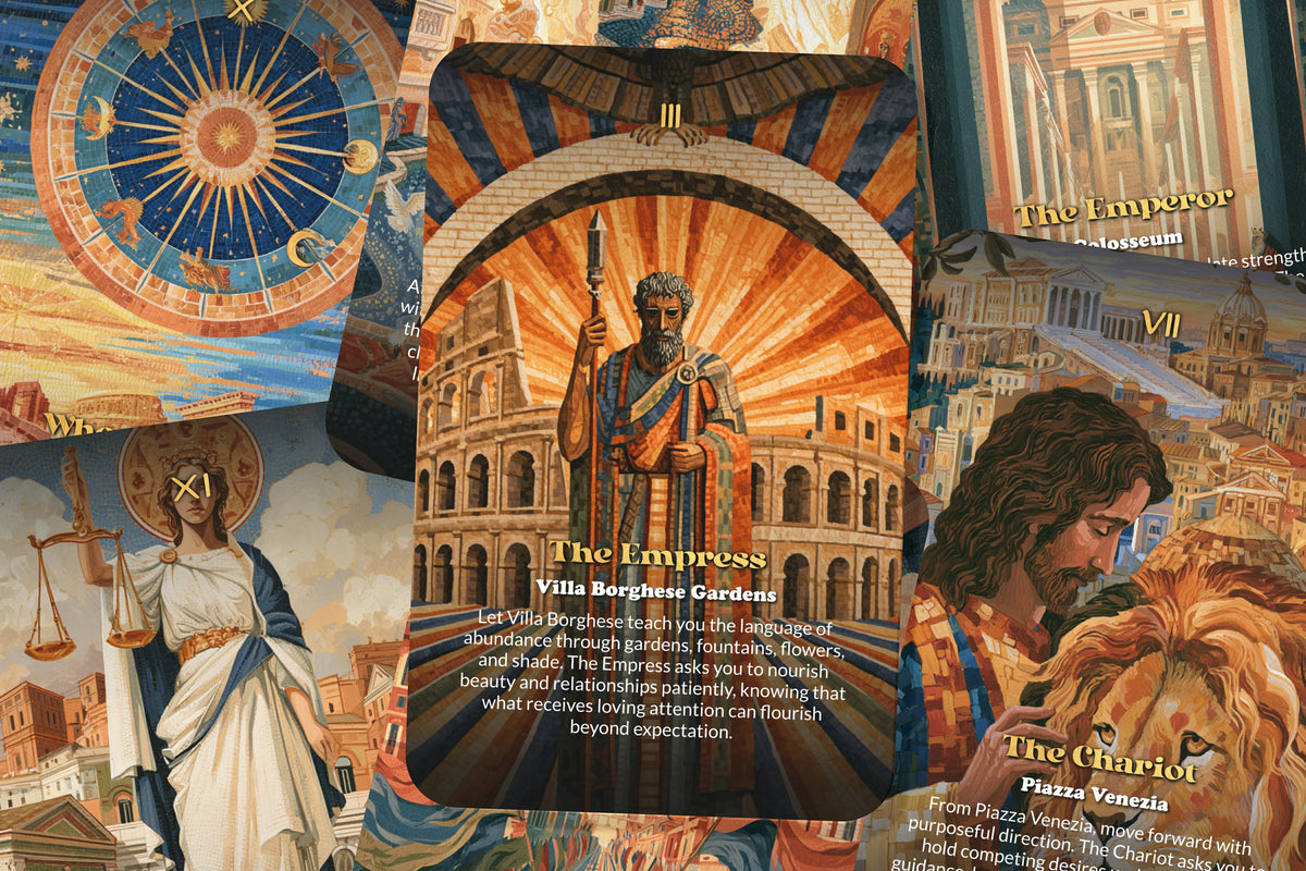 The Tarot of Rome – An Ancient Roman Tarot Deck – 22 Tarot Cards – Empire, Mythology, and Eternal City Wisdom