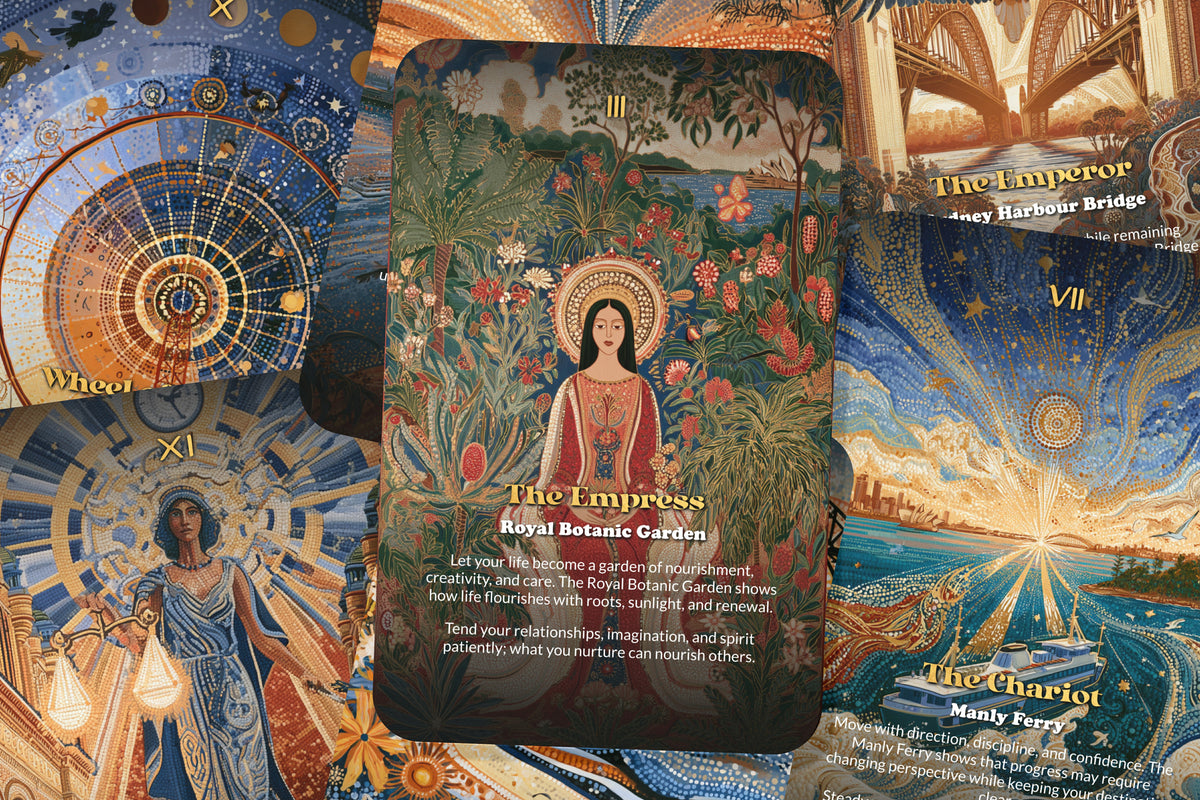 The Tarot of Sydney – An Australian Coastal Tarot Deck – 22 Tarot Cards – Harbour, Ocean, and Aboriginal Heritage