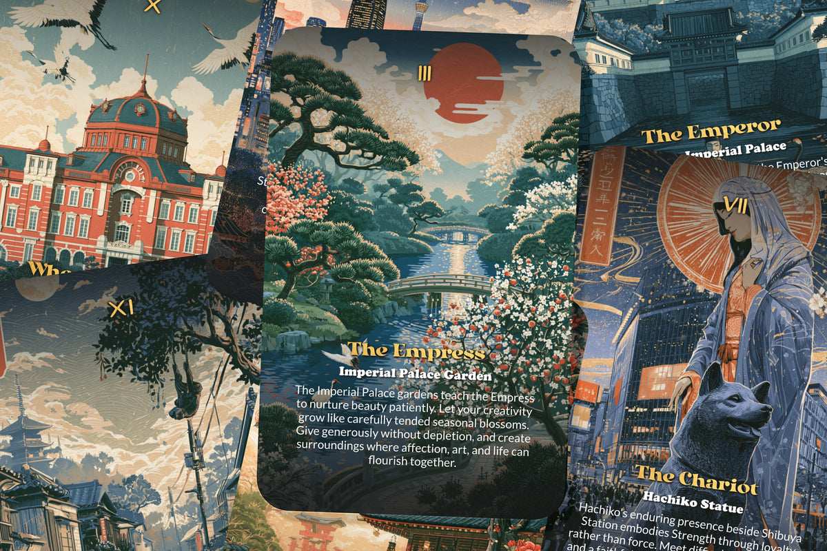 The Tarot of Tokyo – A Japanese Future Tarot Deck – 22 Tarot Cards – Ancient Traditions and Modern Energy