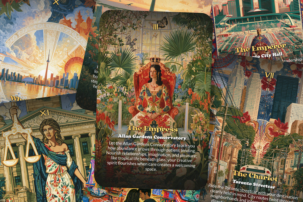 The Tarot of Toronto – A Canadian Multicultural Tarot Deck – 22 Tarot Cards – Urban Diversity and Lakeside Spirit