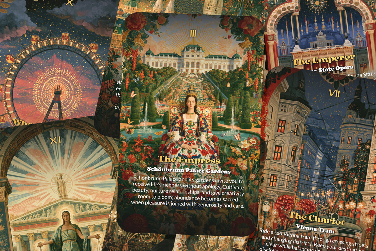 The Tarot of Vienna – An Imperial Austrian Tarot Deck – 22 Tarot Cards – Palaces, Music, and Habsburg Heritage