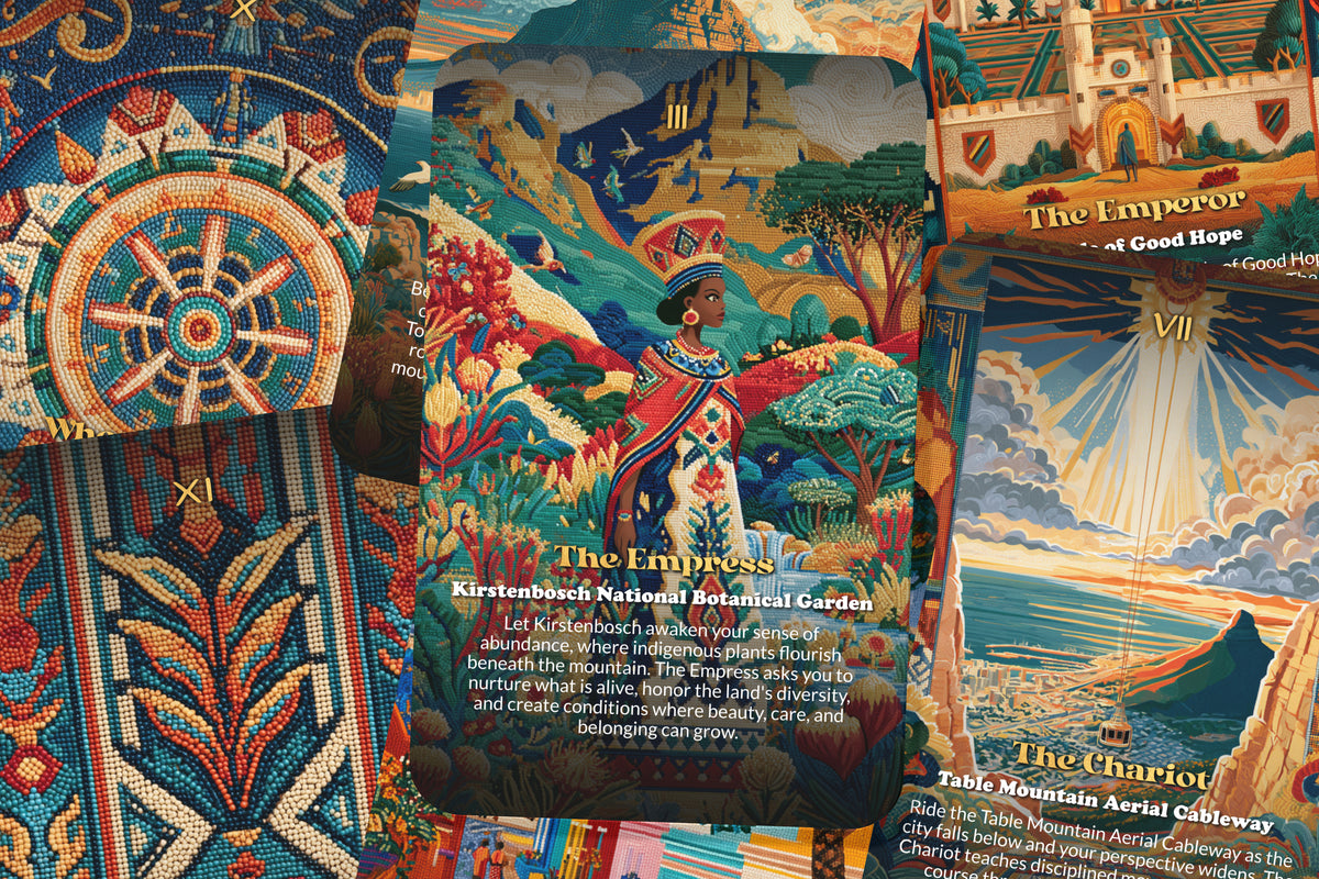 The Tarot of Cape Town – A Mountain and Ocean Tarot Deck – 22 Tarot Cards – Spirit of Table Mountain and the Sea