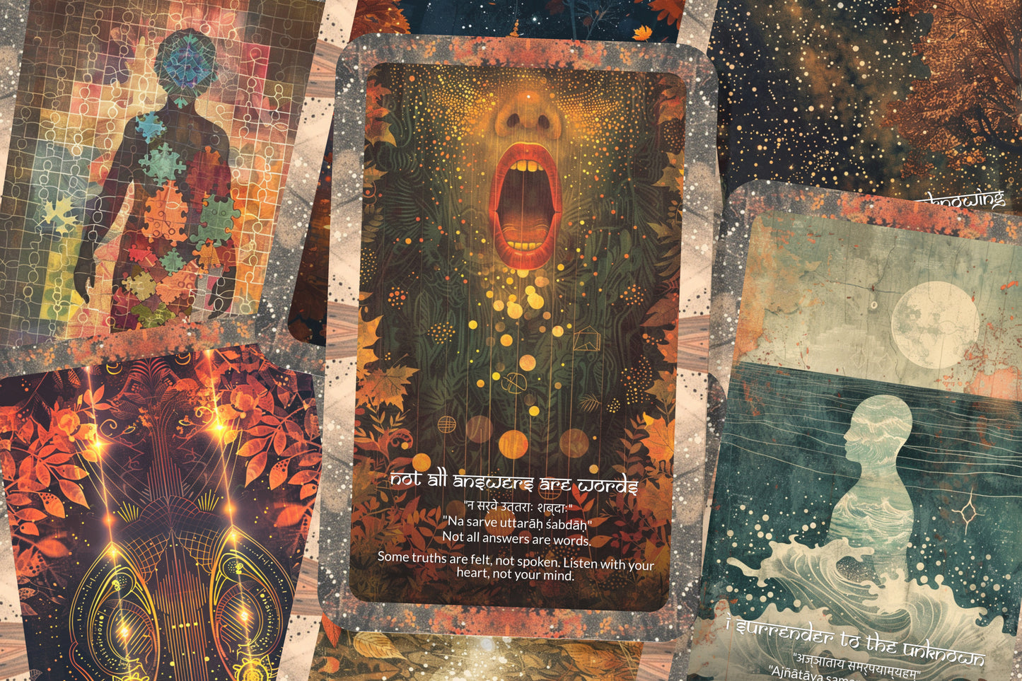 Mystery Mantra – A Hidden Realms Oracle Deck – 22 Oracle Cards – Trusting the Unknown Path