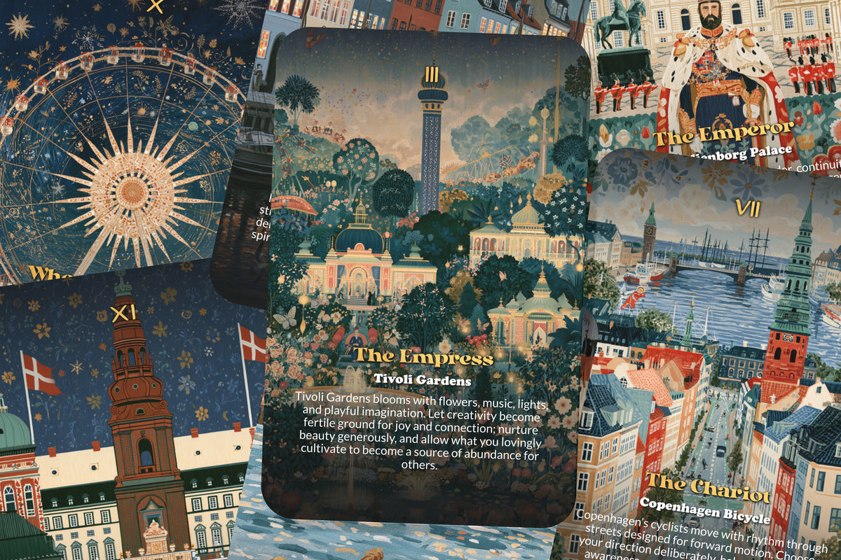 The Tarot of Copenhagen – A Nordic Heritage Tarot Deck – 22 Tarot Cards – Sea Legends and Scandinavian Spirit
