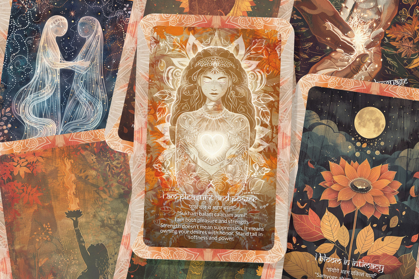 Kamasutra Mantra – A Sacred Pleasure Oracle Deck – 22 Oracle Cards – The Art of Divine Union