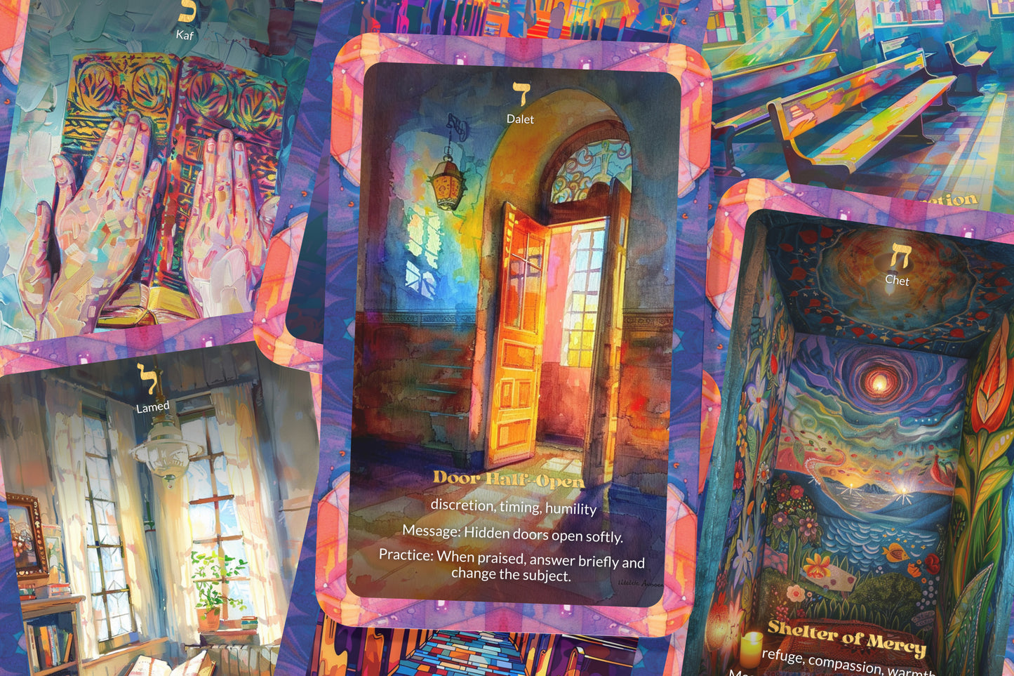 Hidden Tzadikim Deck – The Righteous Walk Unseen – 22 Oracle Cards – Secrets of the Hidden Saints
