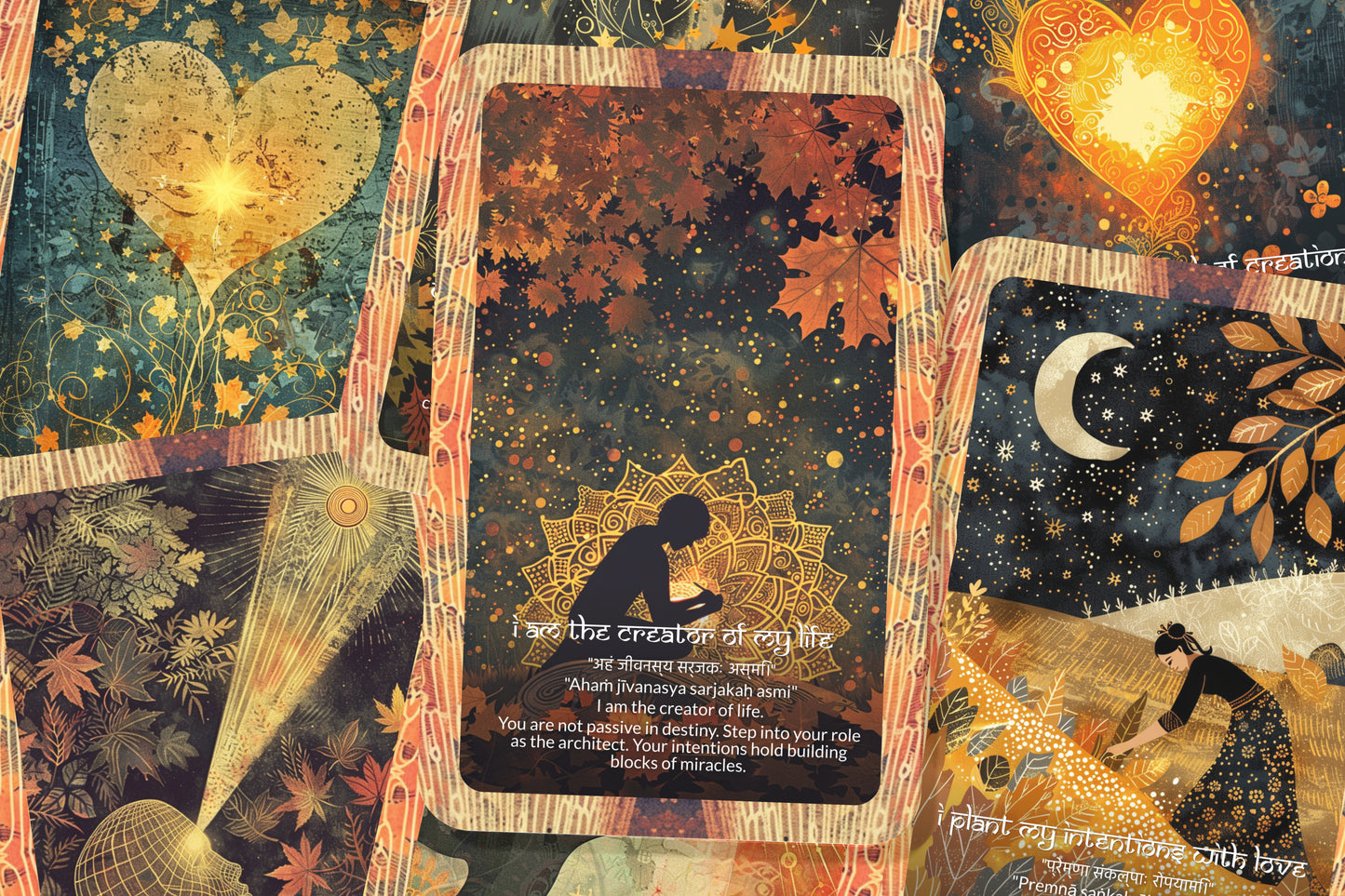 Manifestation Mantra – A Creation Oracle Deck – 22 Oracle Cards – Calling Dreams into Reality