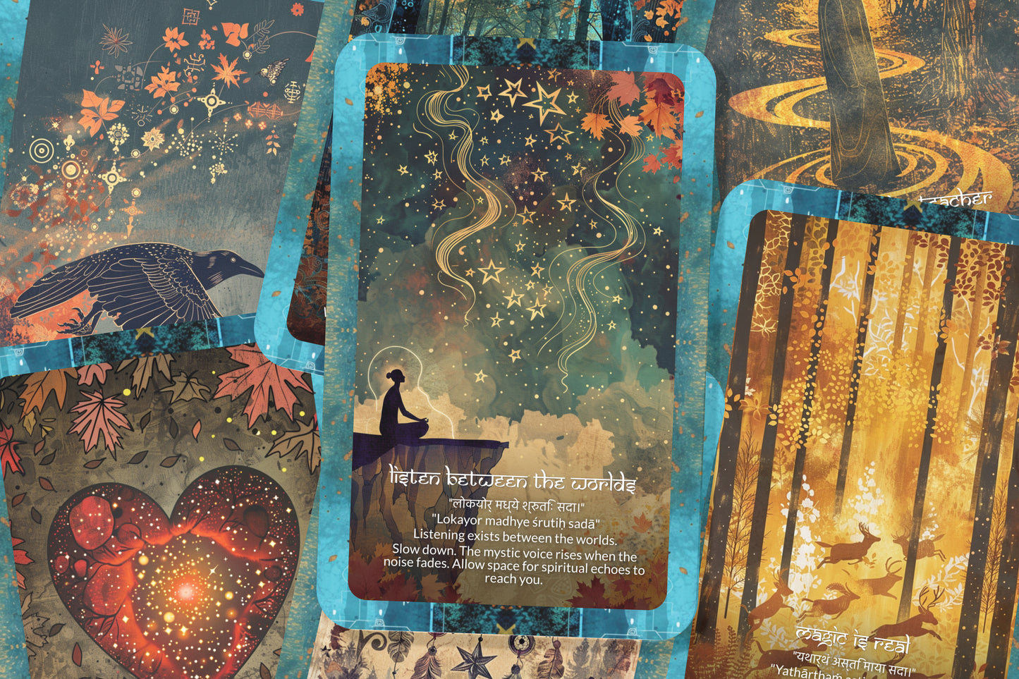 Mystic Mantra – A Spirit Whisper Oracle Deck – 22 Oracle Cards – Deep Wisdom from Beyond the Veil