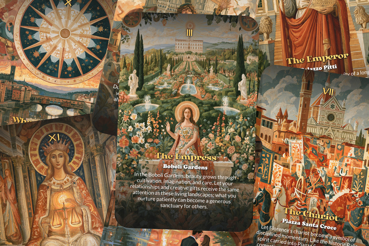 The Tarot of Florence – A Renaissance Wisdom Tarot Deck – 22 Tarot Cards – Art, Beauty, and Italian Enlightenment