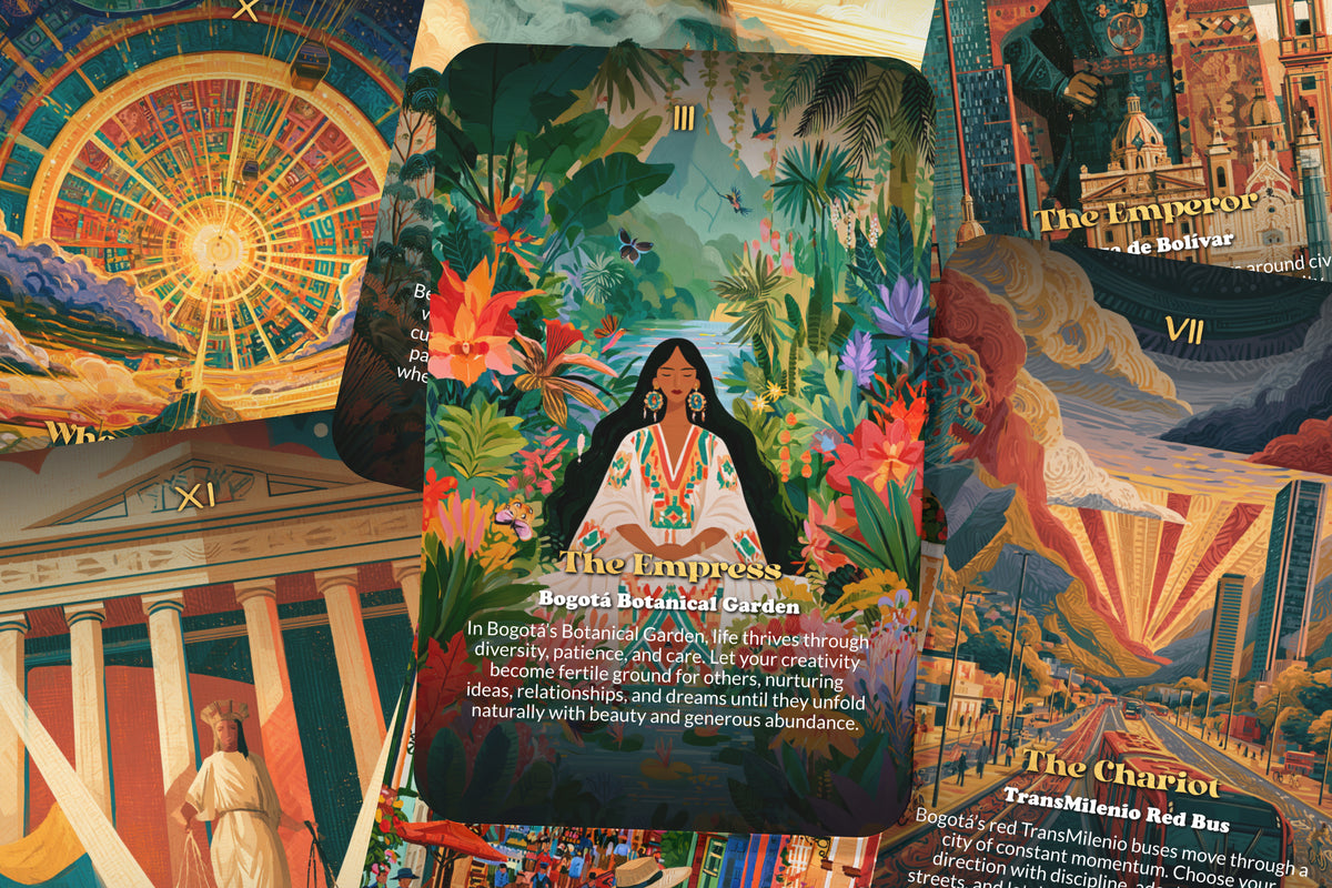 The Tarot of Bogotá – An Andean Heritage Tarot Deck – 22 Tarot Cards – Mysteries of Colombia’s Mountain Capital