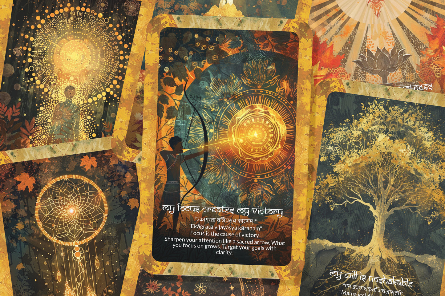 Success Mantra – A Manifestation Oracle Deck – 22 Oracle Cards – Aligning with Triumph and Purpose